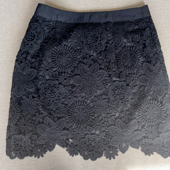 Topshop black crochet mini skirt size 2 - Picture 7 of 8